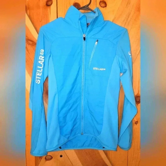 Stellar Equipment Hybrid Jackoffers! Retails $219! Aqua color women's size Small - Picture 1 of 6